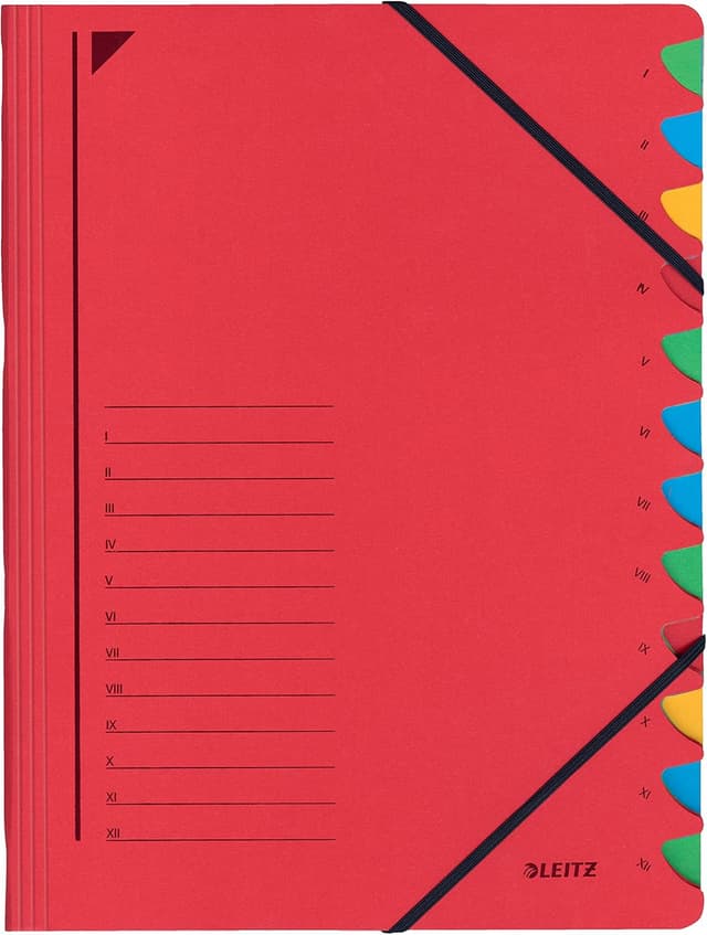 Detalle 2 de Leitz PART-FILE Leitz cartella A4 con 12 divisori Blu 39120035