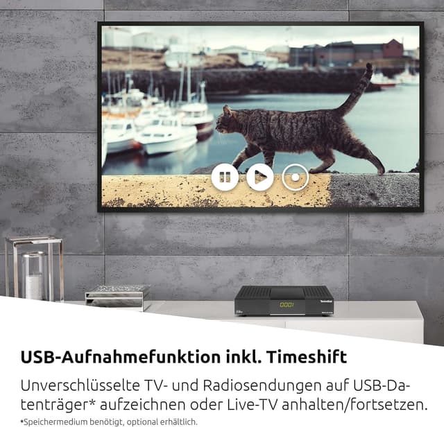 Thumbnail 3 de Tech HD-S 223 DVR BK receptor satélite con grabación USB