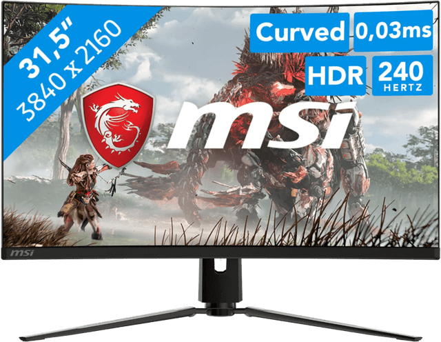 Detalle de MSI MPG 321CURXDE QD-OLED Gaming Monitor