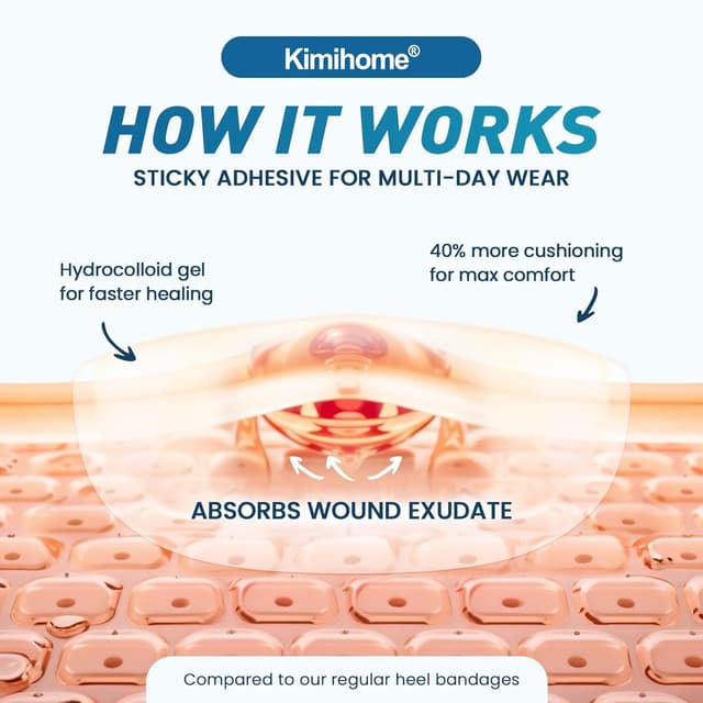 Thumbnail 3 de Kimihome Hydrocolloid Blister Bandages 30ct