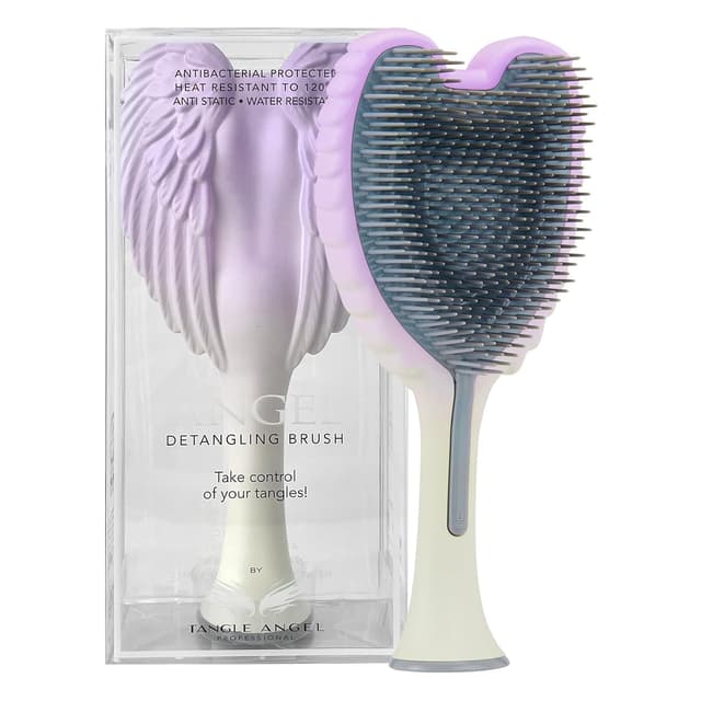 Detalle de Tangle Angel Detangling Hair Brush (Anti-Static Angel Wing Brush) — Gloss Pink
