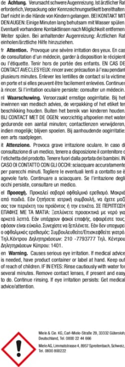 Detalle de Miele UltraPhase Halbjahrespack (1 & 2) für TwinDos – Set mit 6 Flakons