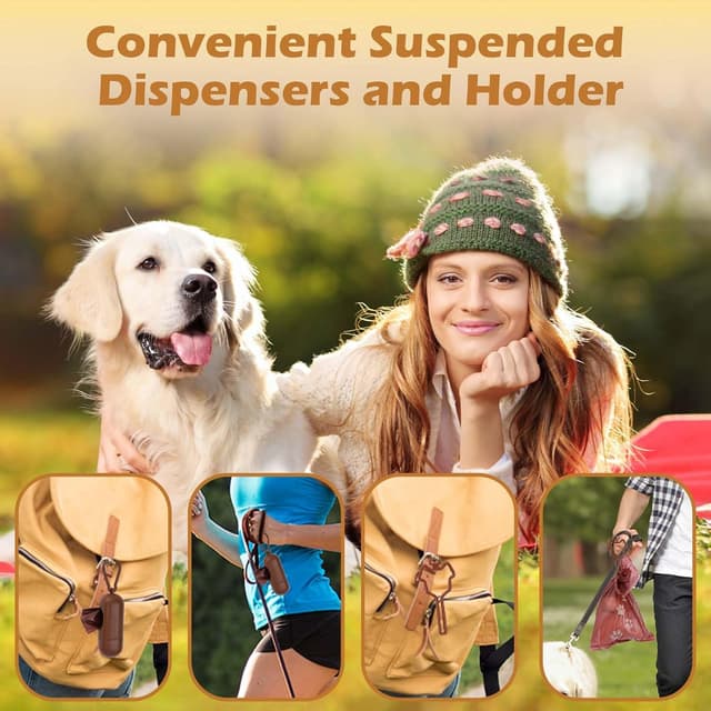 Thumbnail 6 de giteo bedding 270-Count Chocolate Scented Dog Poop Bags with Dispenser & Holder