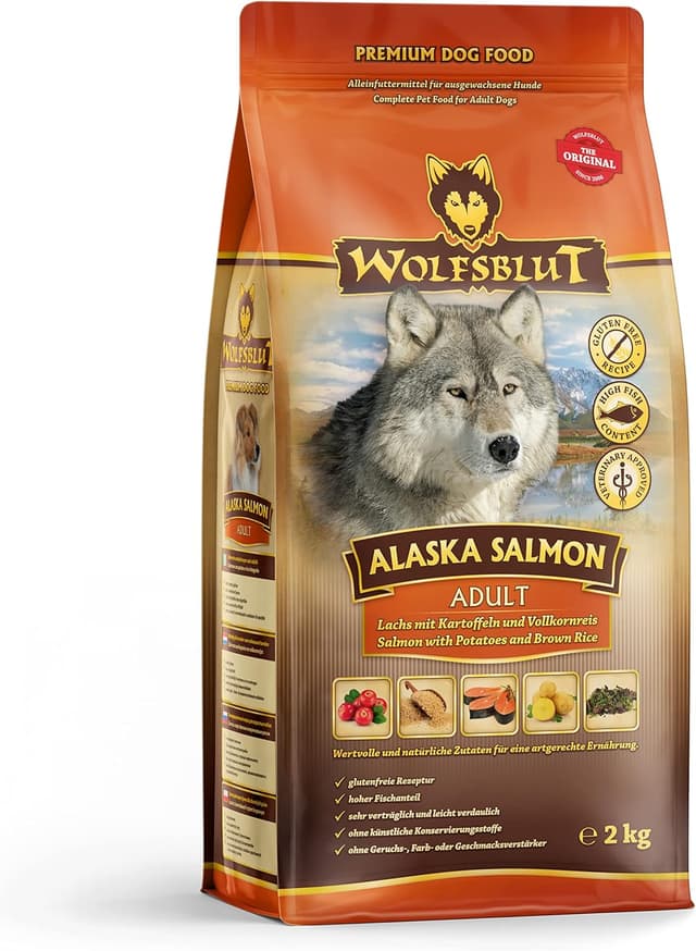 Detalle de Wolfsblut Alaska Saumon 2 kg : une alimentation à base de saumon pour chiens exigeants