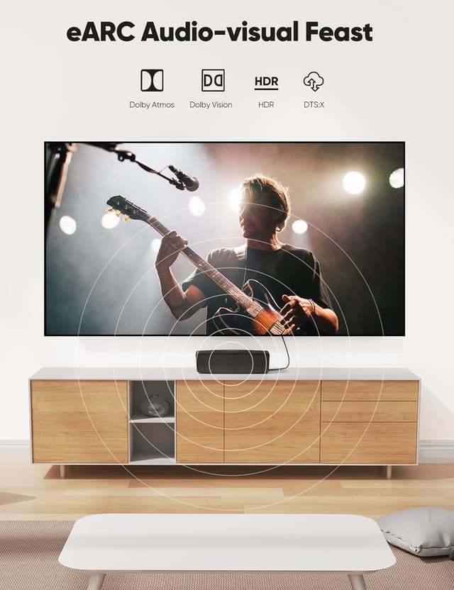 Thumbnail 5 de Highwings HDMI 2.1 75ft 48Gbps Fiber Optic Cable