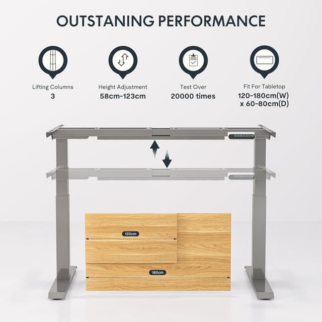 Thumbnail 6 de FLEXISPOT E6 Escritorio elevable eléctrico 160 kg