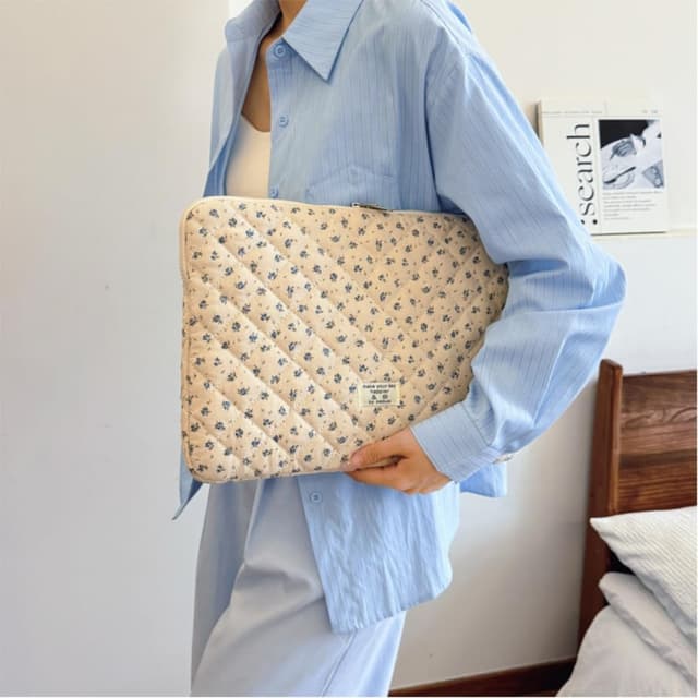 Detalle de Flintronic custodia per laptop da 15,6 pollici impermeabile con design trapuntato