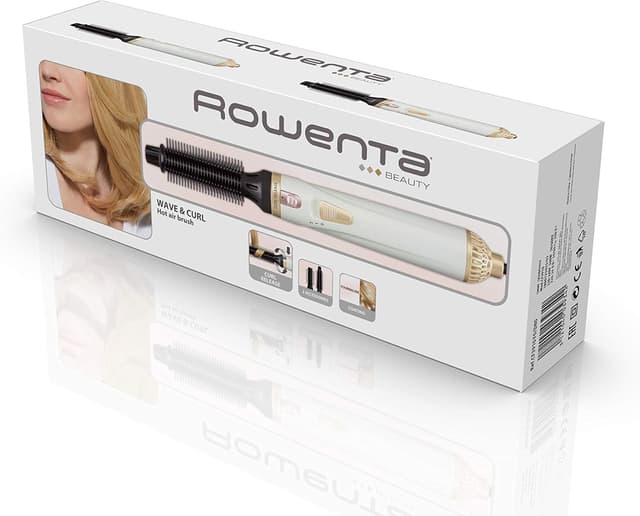 Detalle de Rowenta Warmluftbürste Curl Release CF3910 mit 2 Aufsätzen für Locken & Wellen