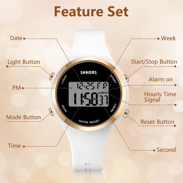 Thumbnail 2 de OFFCUP Damenuhr Digital LED