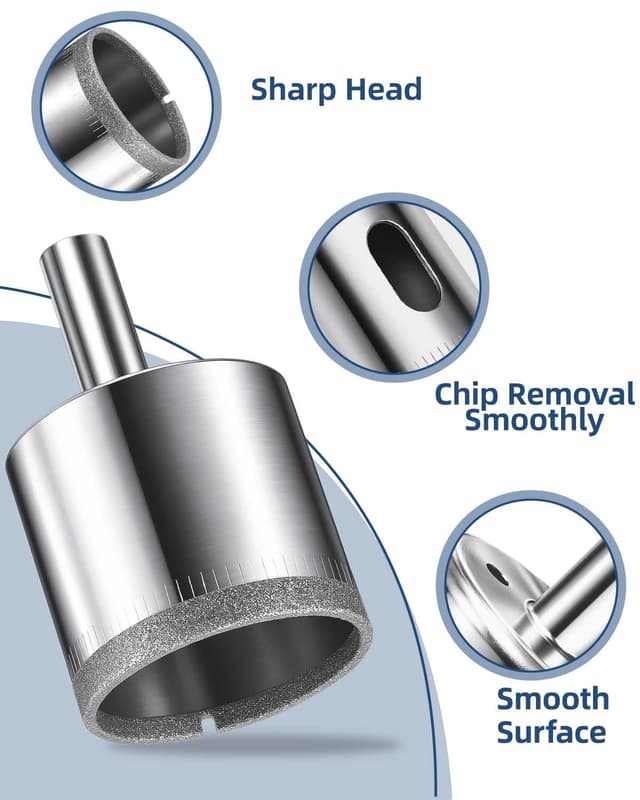 Thumbnail 2 de Diamond Drill Bit Set 15-Piece tile hole saw kit ๐