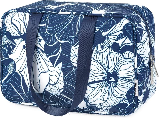 Detalle de Narwey Kulturtasche Damen Groß – Kulturbeutel, Kosmetiktasche und Organizer für Reisen & Alltag