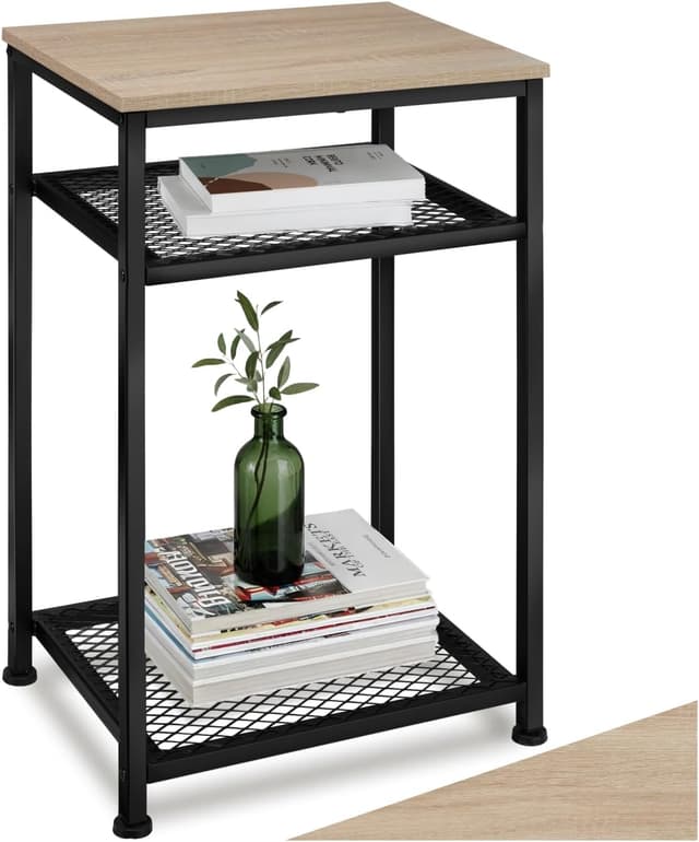 Imagen de TecTake Mesa auxiliar industrial 45,5x36x75,5 cm en OfertitasTOP