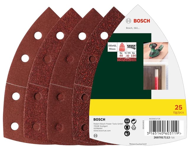 Imagen de Bosch Professional 25 disques abrasifs papier đ en OfertitasTOP