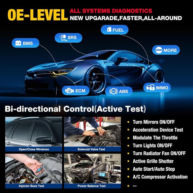 Detalle de Launch X431 Pro TT Elite – valise diagnostic auto bi-directionnelle avec DBSCar VII