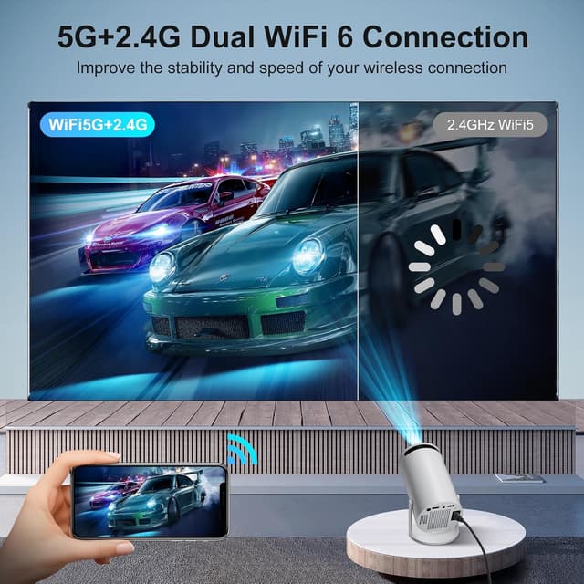 Detalle 2 de HY300Pro Mini Projector 12,000 lumens 4K