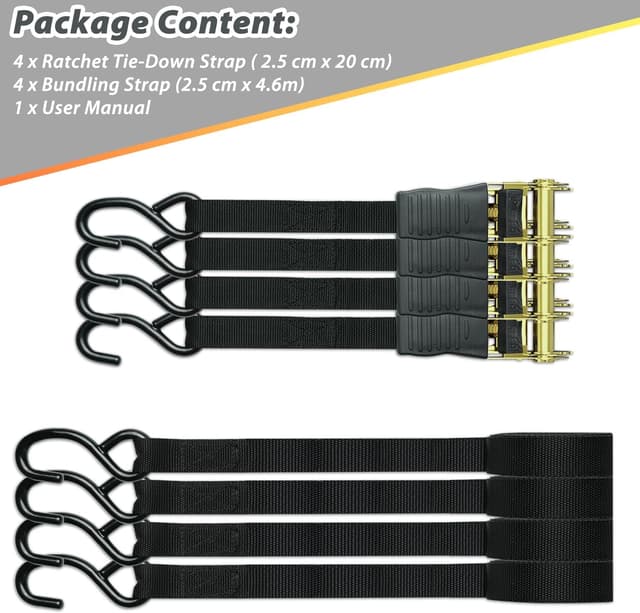 Thumbnail 6 de Ohuhu Sangle à cliquet 4,6 m 680 kg