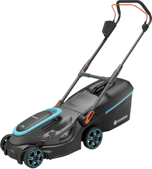 Detalle de Gardena PowerMax 37/36V P4A Solo – kabelloser Rasenmäher für bis zu 425 m² (18V POWER FOR ALL, Akku separat)