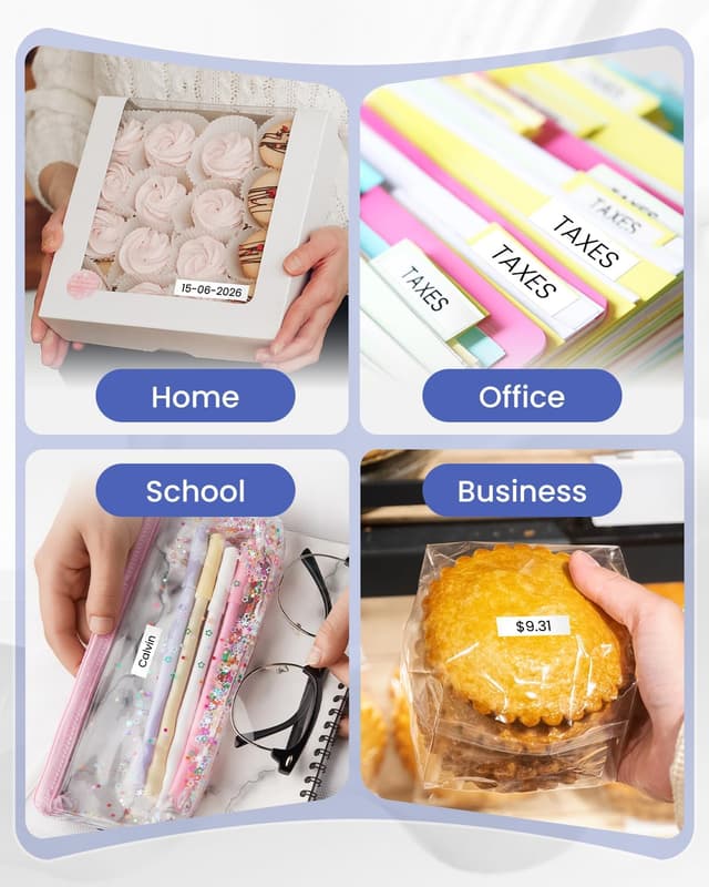 Detalle 2 de MarkField TZe-221 9 mm Schriftband (schwarz auf weiß) kompatibel mit Brother P-touch, laminiert – 4er Pack