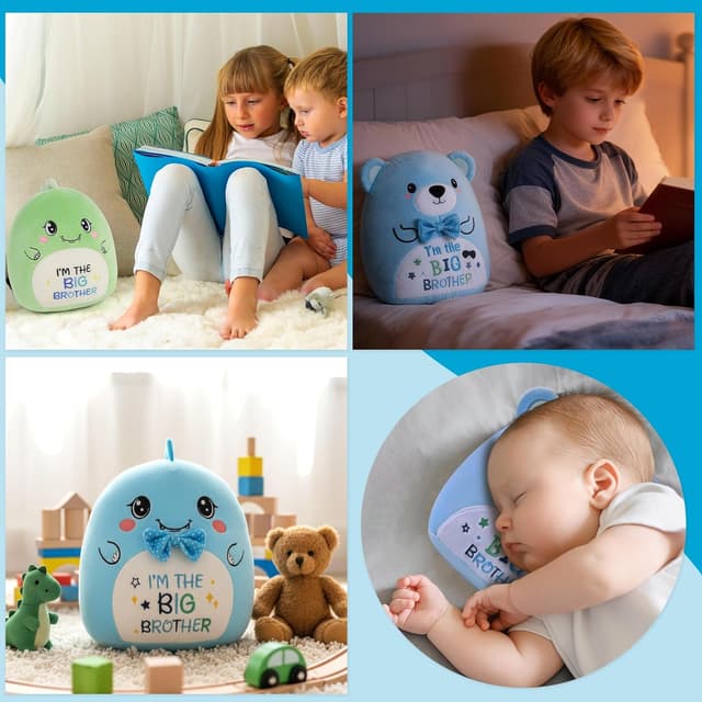 Thumbnail 6 de CozDazz Big Brother Bear 8-inch Blue Plush Teddy (I’m the Big Brother) stuffed gift