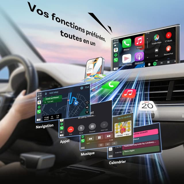 Thumbnail 2 de OTTOCAST Mini Slim 2026 Amélioré CarPlay sans fil