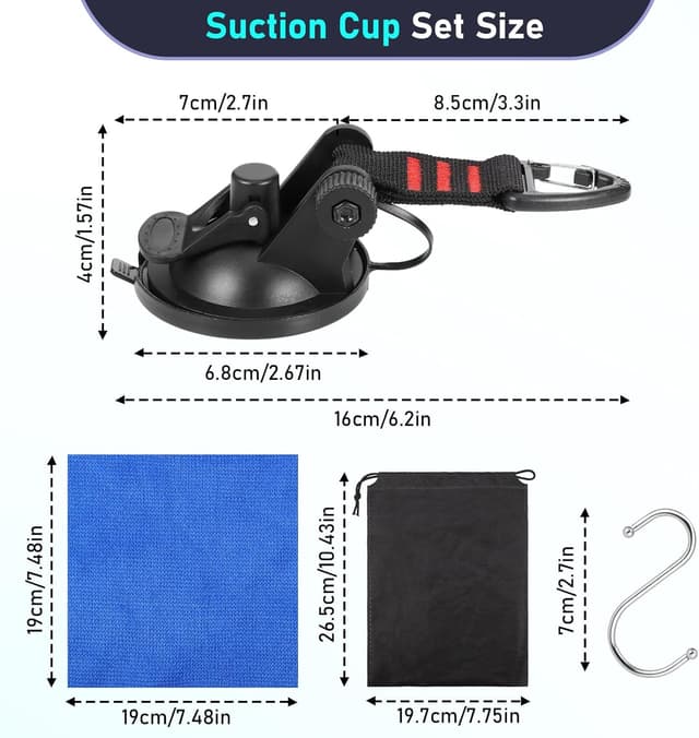 Thumbnail 5 de 4-Stück Saugnapf Camping