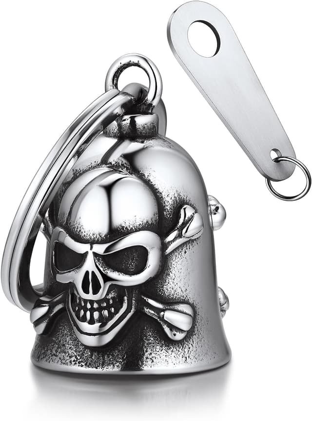 Detalle de Bandmax Motorrad Glocke Schlüsselanhänger 61,7 mm