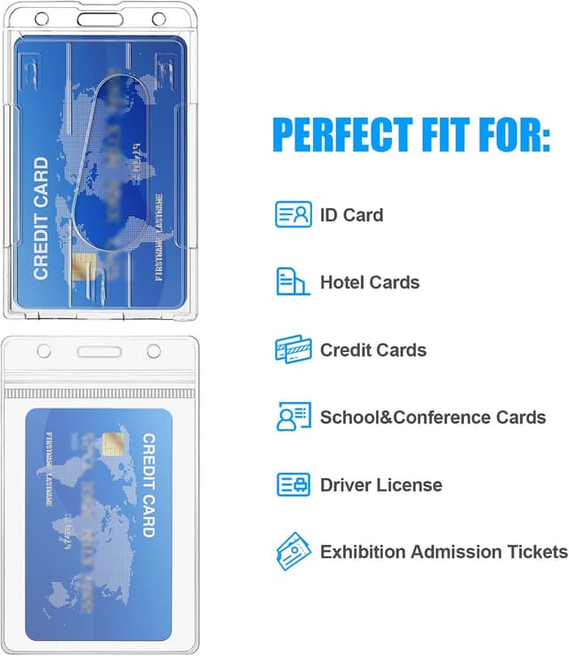 Detalle 2 de Vicloon Porta Badge Retrattile Set da 4 pezzi con cordino: praticità e protezione per tessere e carte