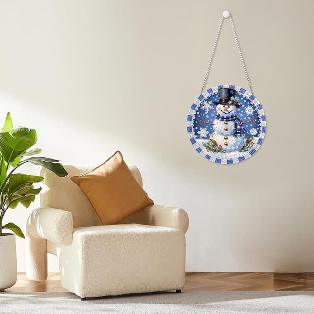 Thumbnail 2 de MOGTAA Christmas Snowman diamond art kit