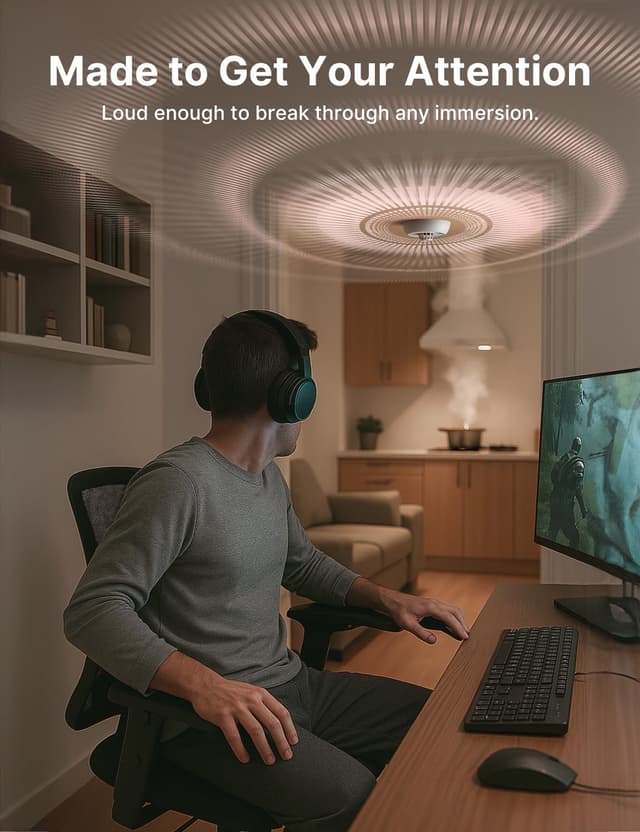 Detalle de X-Sense XH02 heat alarm with 10-year battery