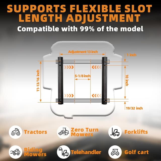 Thumbnail 4 de TICSEA Universal Forklift Seat Fold Down 120°