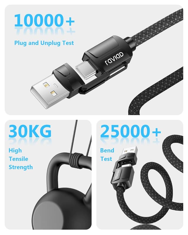Thumbnail 4 de RAVIAD Multi Charger Cable Short 50CM