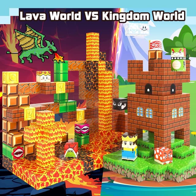 Detalle 2 de Soyee Magnetic Blocks: Build Mine World 1" Cubes