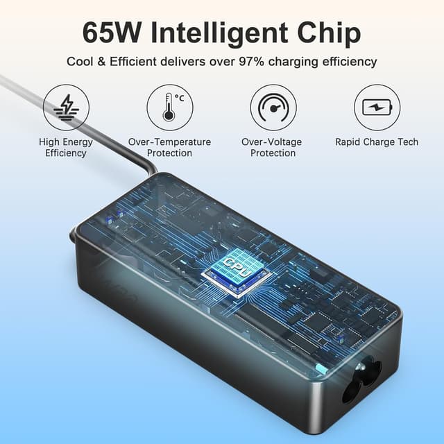 Thumbnail 6 de 65-W USB‑C Netzteil (Power Adapter) für HP Laptop & Chromebook – USB‑C Ladekabel mit Schnellladung