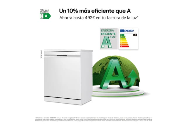 Thumbnail 4 de LG DF587HHS Lavavajillas QuadWash Steam, blanco 🚰