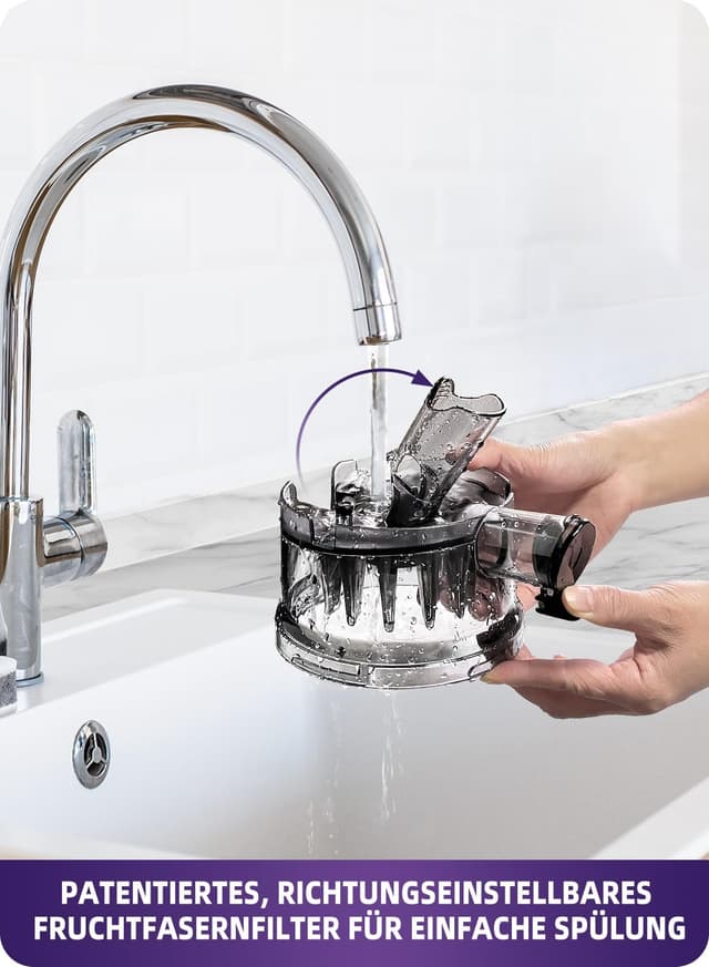 Detalle 2 de ACOQOOS Entsafter Slow Juicer 1,8 L 🥤