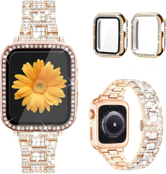 Thumbnail 6 de Mesime Apple Watch Band with Bling Case