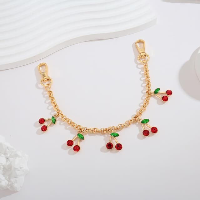 Thumbnail 3 de LILIE&WHITE Portachiavi Ciliegie Catena Dorata