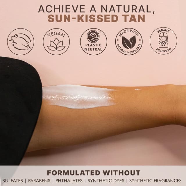 Thumbnail 5 de USA Made Tanning Lotion Self Tanner for Fair to Medium ⌈emoji⌉