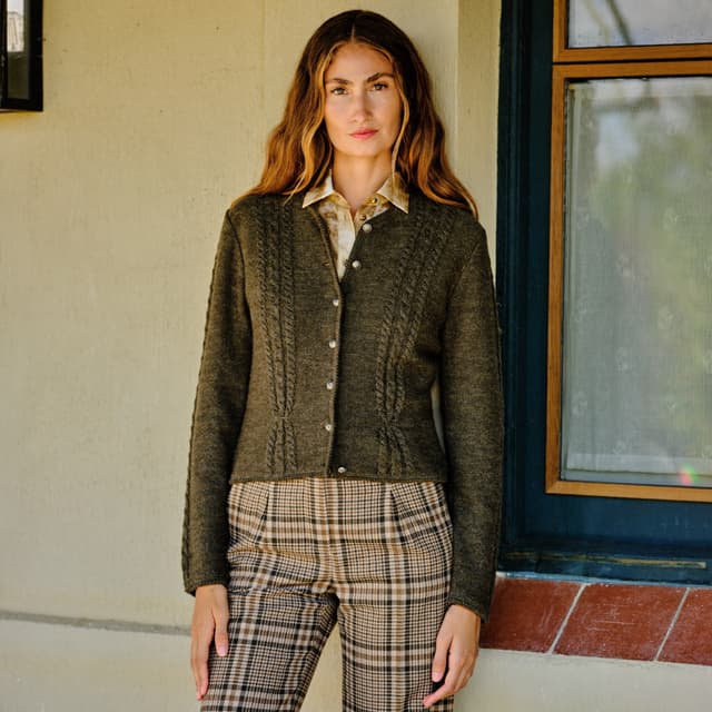 Detalle de Verhunt Chaqueta tricot mujer Lambswool