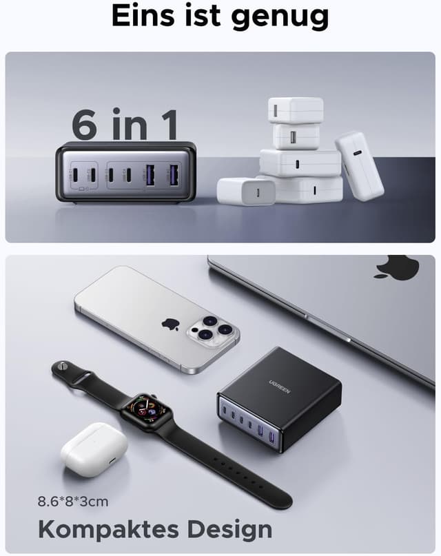 Thumbnail 4 de UGREEN 100W USB C Ladegerät 6‑Port