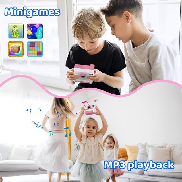 Thumbnail 5 de Macchina fotografica istantanea per bambini 1080P