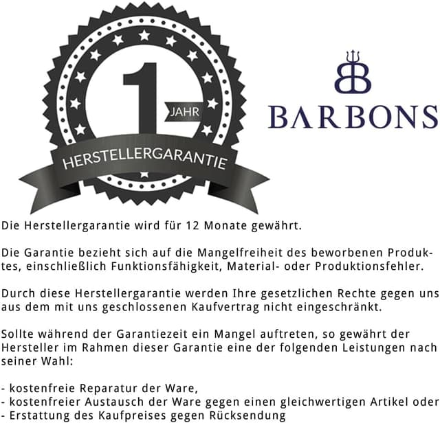 Detalle de BARBONS Herren-Jeans Regular-Fit Stretch in Straight Cut (Business & Freizeit)