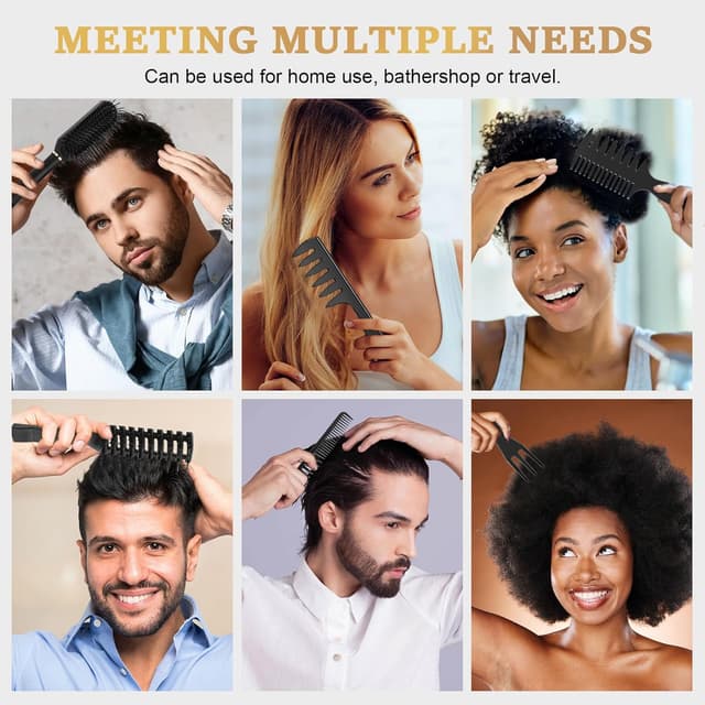 Thumbnail 6 de DUAIU Kamm Männer 5‑teilige Haarbürste Set