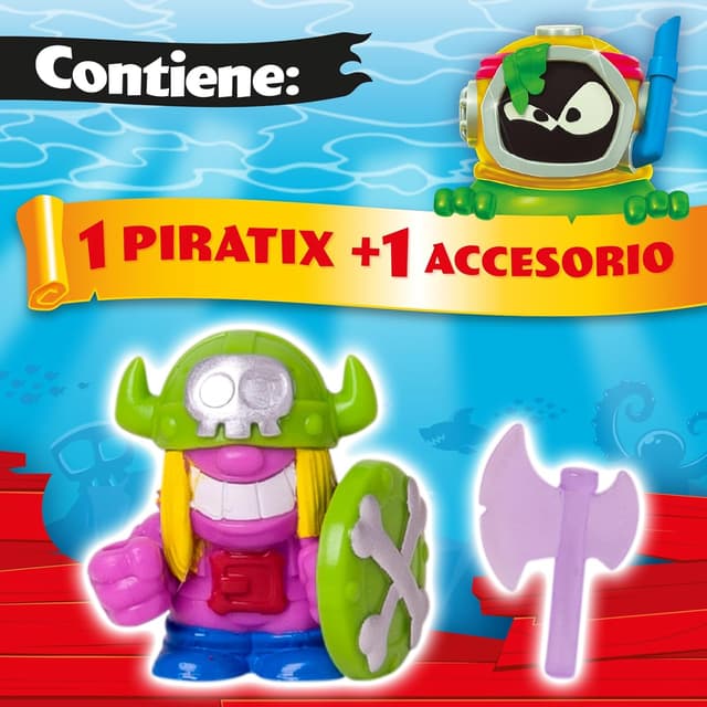Thumbnail 3 de PIRATIX ADVENTURE WORLD Shark Treasure: Caja 24 Sobres Sorpresa 🏴☠