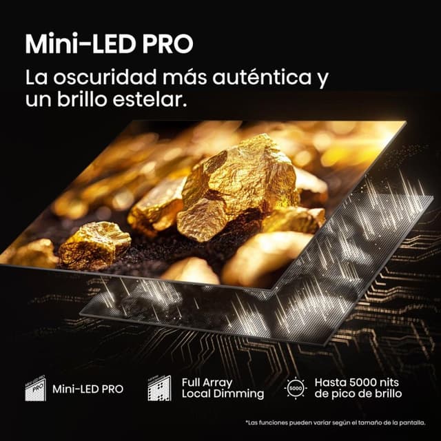 Detalle de Hisense 75U8Q 75" Mini LED Pro 4K