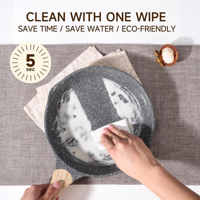 Thumbnail 4 de JEETEE 8 Inch Stone Coating Frying Pan 🥘