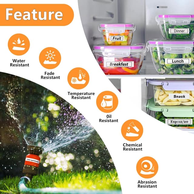 Detalle 2 de NineLeaf 3 X Laminated Label Tape 12mm