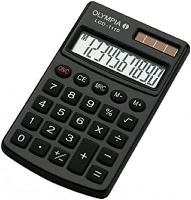 Detalle de Olympia 941901001 calcolatrice tascabile nera