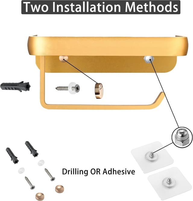 Thumbnail 4 de Katezon Portarrollos Dorado con Soporte Teléfono