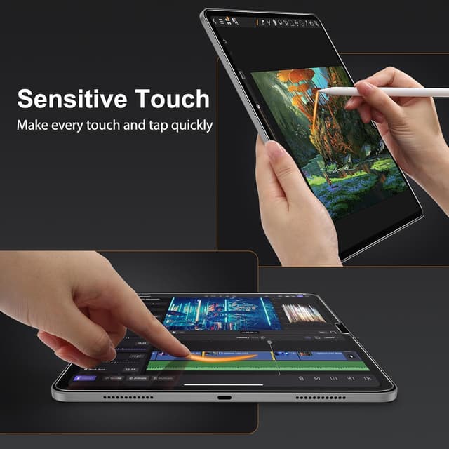 Thumbnail 6 de SPARIN Panzer-Schutzglas (2 Stück) für iPad Air 11 Zoll M3/M2/M4 – Auto-Installation, 9H Schutzfolie